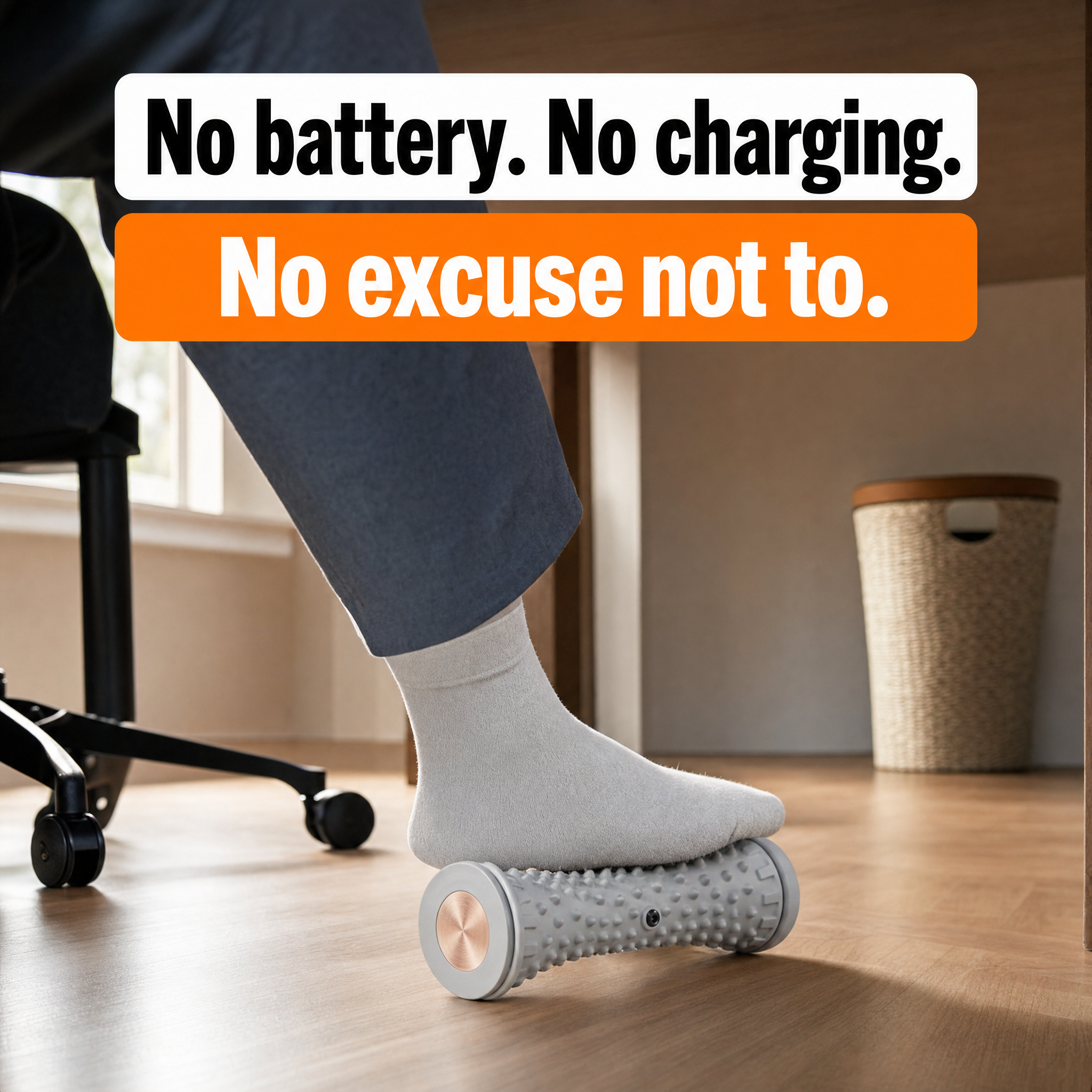No battery, no charging, no excuse not to