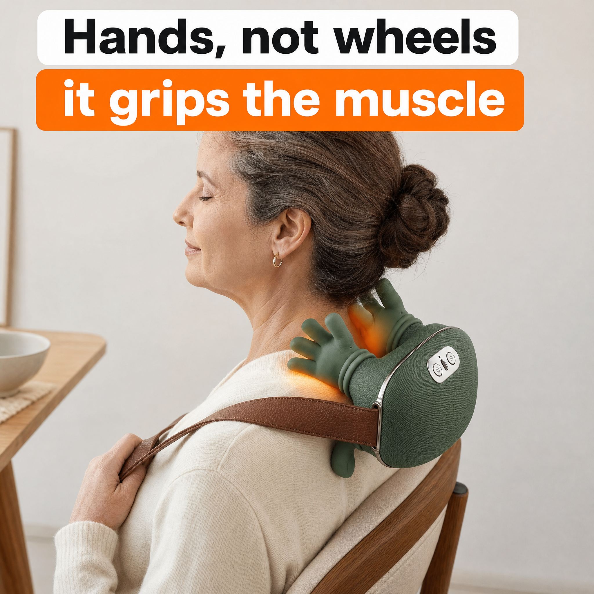 Hands not wheels, it grips the muscle