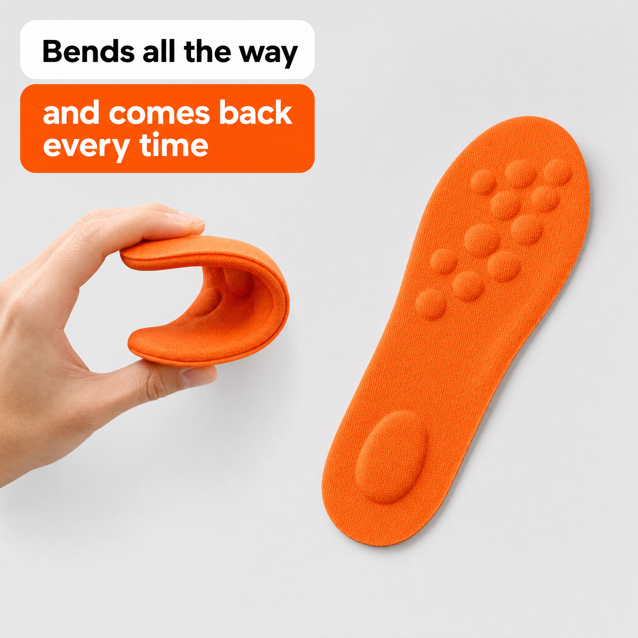 Bends all the way and comes back every time
