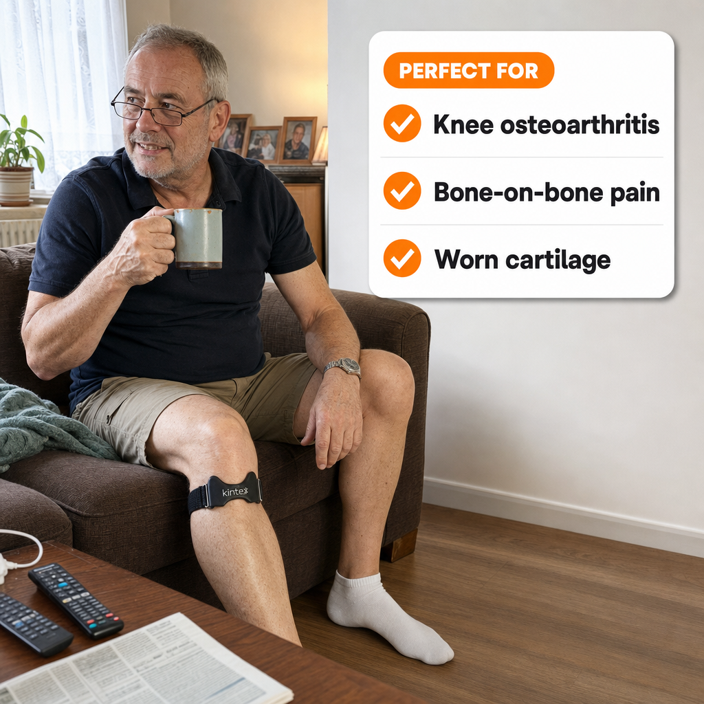 Kintex Precision Strap — perfect for knee osteoarthritis, bone-on-bone pain, worn cartilage