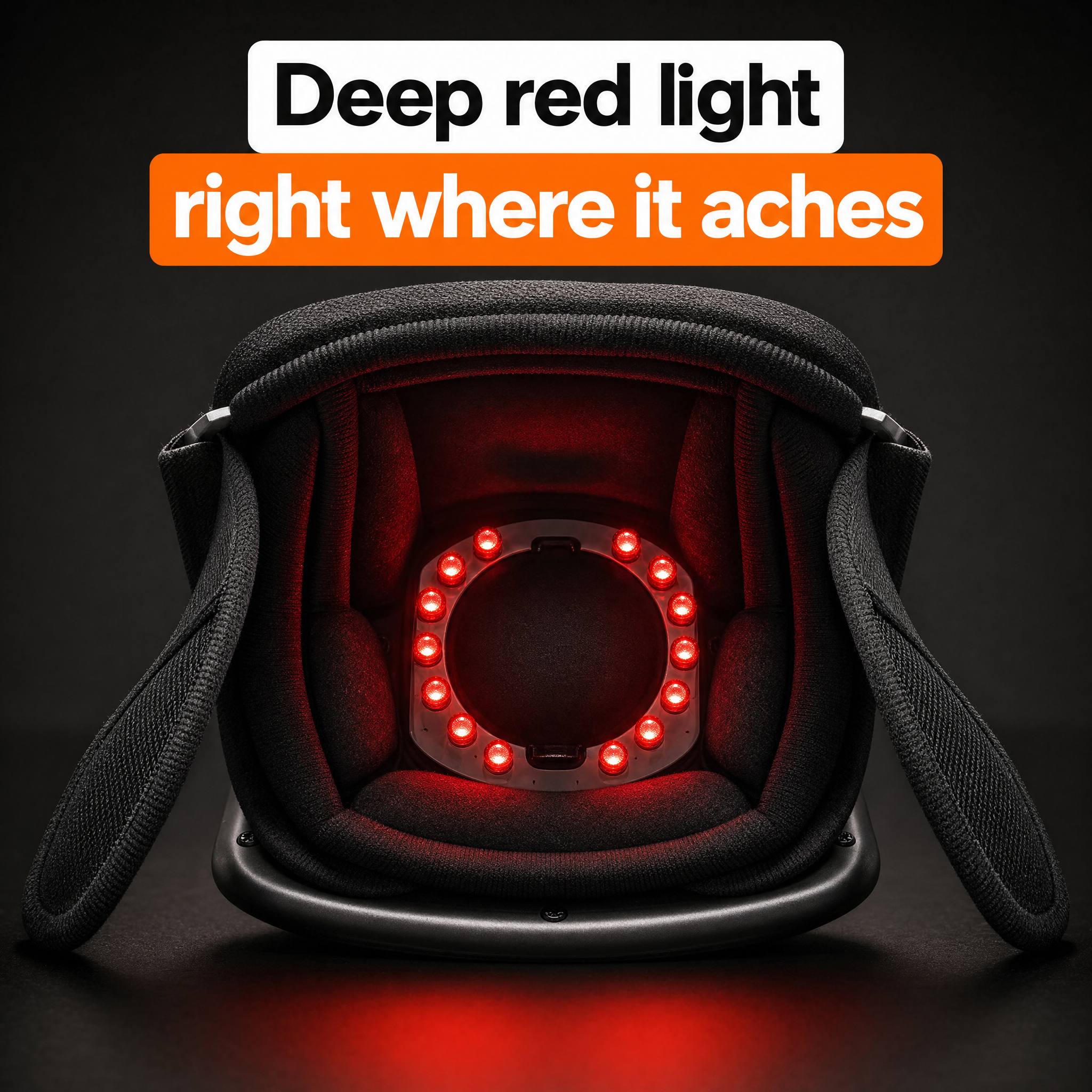 Deep red light right where it aches