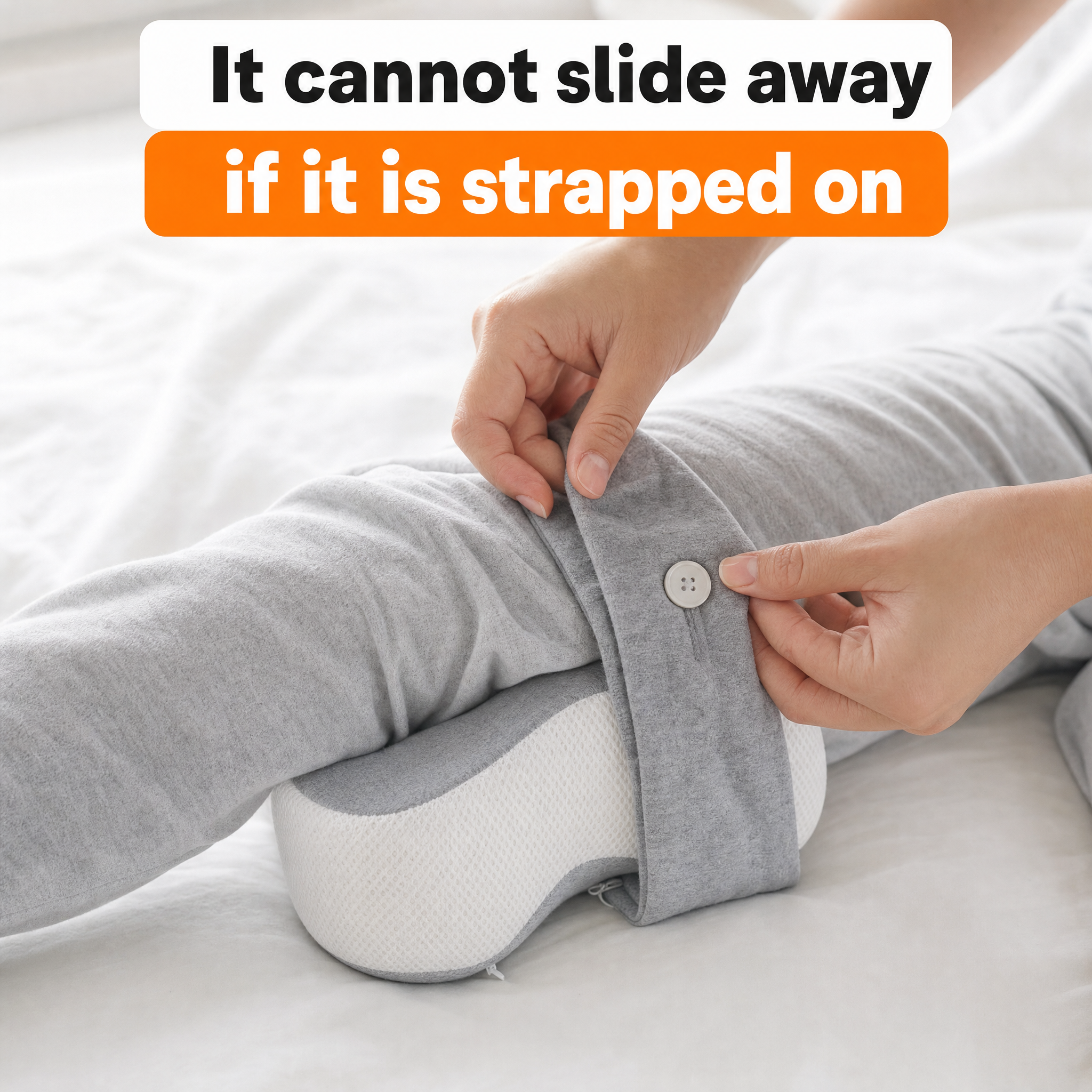 It cannot slide away if it is strapped on
