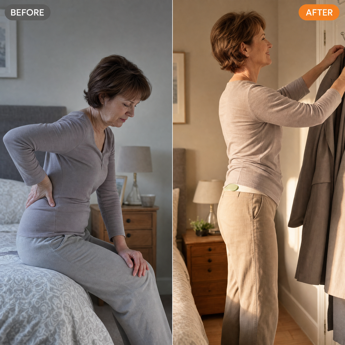 Before and after the morning