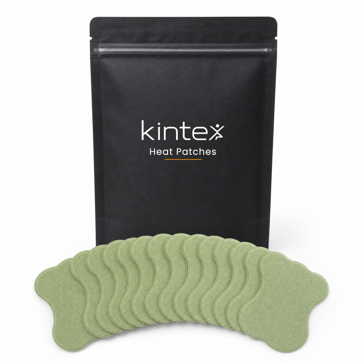 Kintex Heat Patches, sachet noir et patchs genou